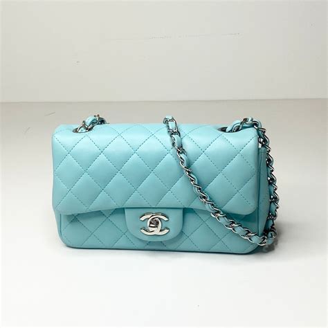 navy blue chanel handbag|tiffany blue chanel bag.